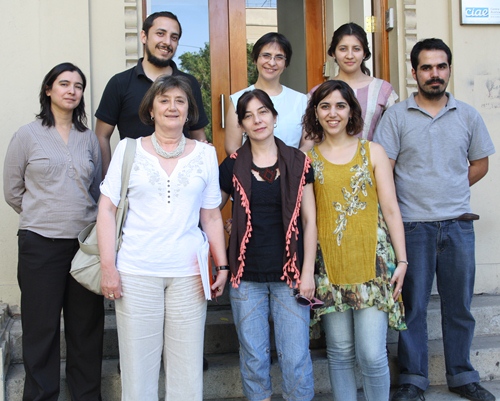 El equipo chileno que trabajará en el proyecto.